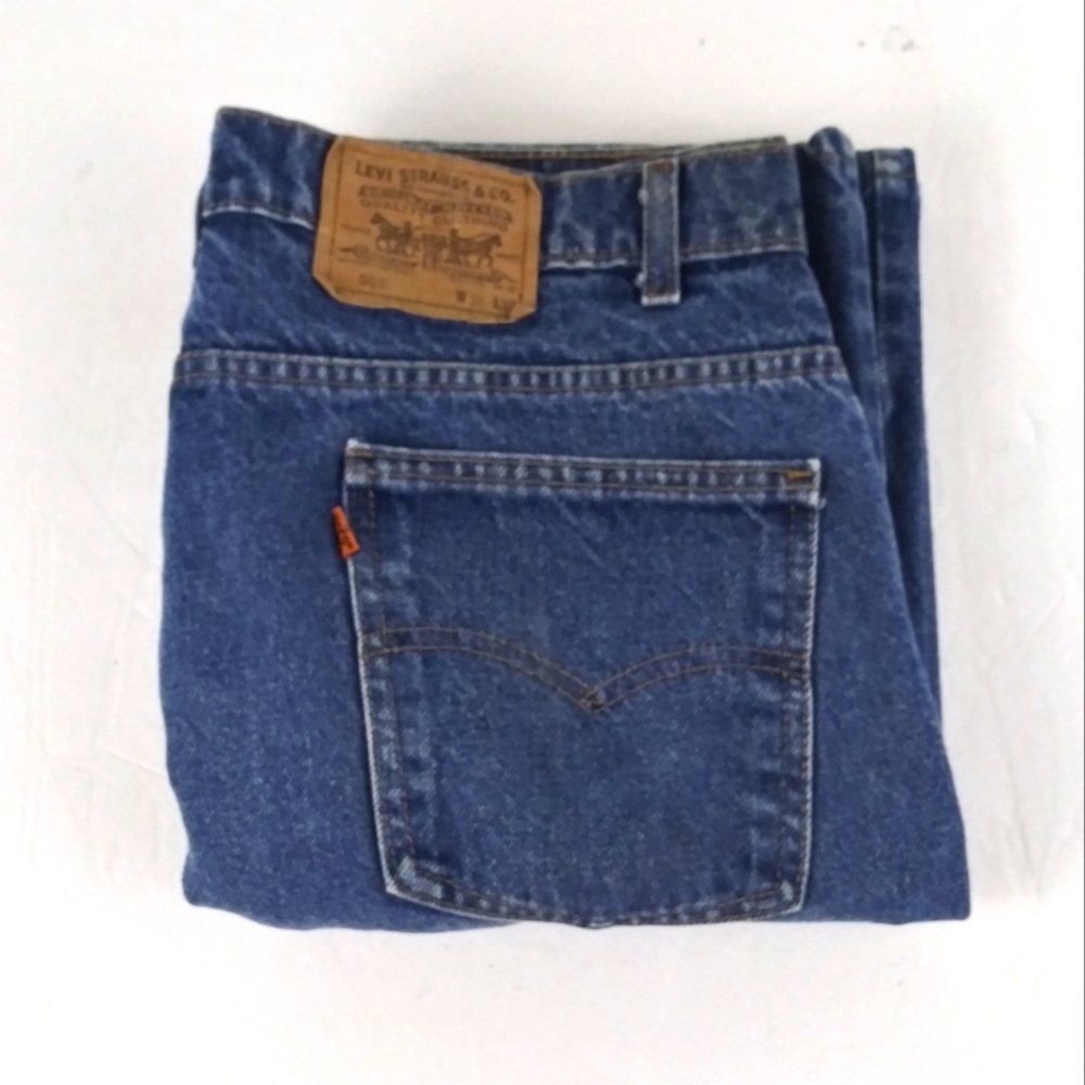 Vintage Levi's 505 straight blue jeans men size 38 X 32